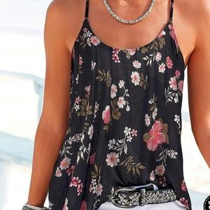 Floral print tank top